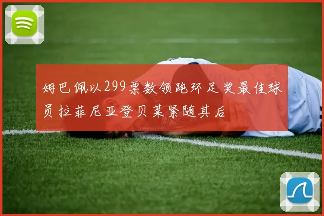 姆巴佩以299票数领跑环足奖最佳球员拉菲尼亚登贝莱紧随其后