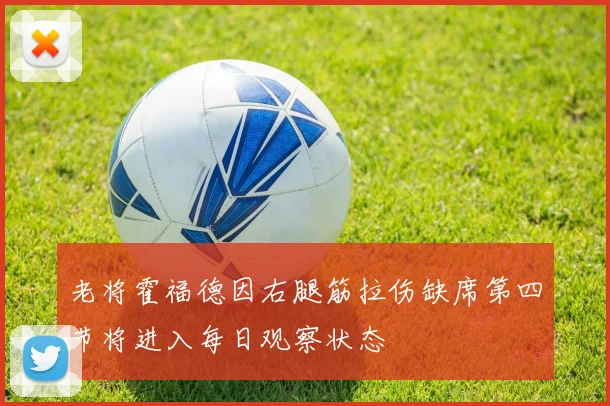 老将霍福德因右腿筋拉伤缺席第四节将进入每日观察状态